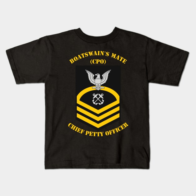 Chief Petty Officer Kids T-Shirt by MBK